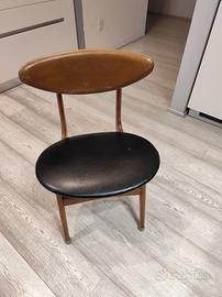 1966 sedia modello da pranzo design danese