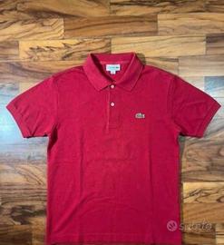 polo lacoste rossa taglia M come nuova