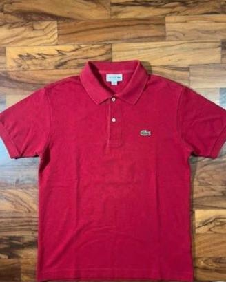 polo lacoste rossa taglia M come nuova