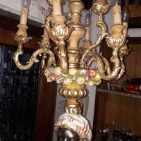 moro veneziano lampada legno