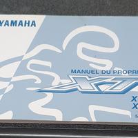 USO E MANUTENZIONE MANUALE (IN FRANCESE) YAMAHA XT