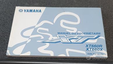 USO E MANUTENZIONE MANUALE (IN FRANCESE) YAMAHA XT