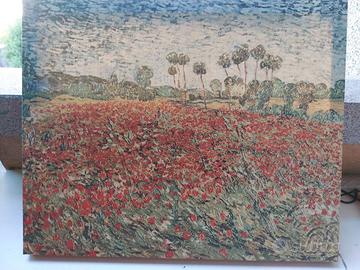 Quadro su tela Campo di Papaveri - Van Gogh