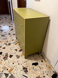 Mobile cassettiera verde buone condizioni