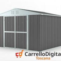 Box struttura lamiera Acciaio 327x307 grigio scuro