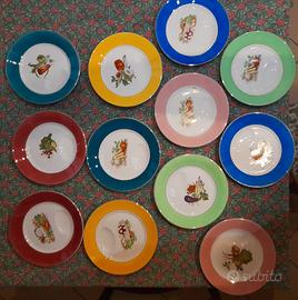 Servizio piatti ceramica Imola Vintage