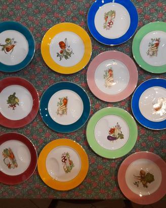 Servizio piatti ceramica Imola Vintage