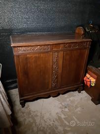 Credenzina-madia in noce d’epoca
