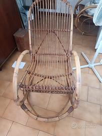 Poltrone a dondolo in bambù 