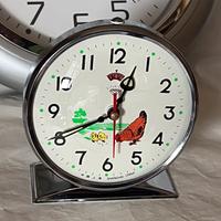 SVEGLIA VINTAGE ANIMATA GALLINA DIAMOND 05/97