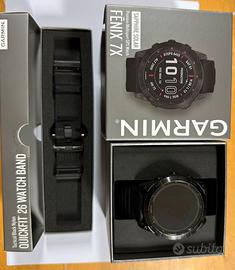 Garmin  Fenix  7x Sapphire Solar + cinturino canvs