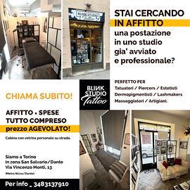 Cabina / Postazione in studio di tatuaggi