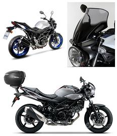 Suzuki Sv 650 A accessori valigie scarico pedane