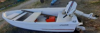 Lancia mt. 4.10 con 4hp Johnson USATI