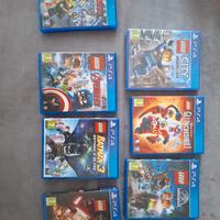 Collezione giochi lego ps4