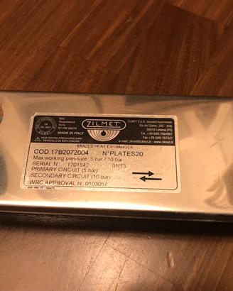 Zilmet Scambiatore Calore 17B2072004 BIRRA