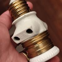 Portalampada vintage con rubacorrente