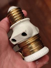 Portalampada vintage con rubacorrente