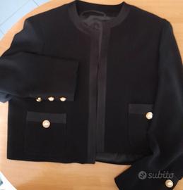 Giacca nera elegante vintage Made in Italy (Arezia
