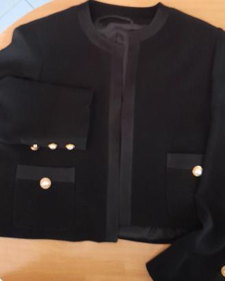 Giacca nera elegante vintage Made in Italy (Arezia