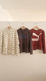 Lotto 3 felpe brand (Nike, Kappa, Puma)
