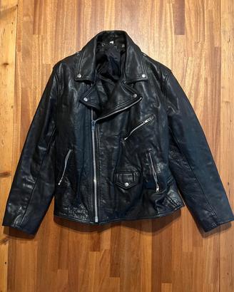 Chiodo Vintage in pelle vera