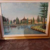 Quadro olio su tela Cracovia G. Secomandi