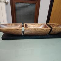 Portaoggetti/svuotatasche in legno 