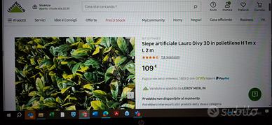 SIEPE ARTIFICIALE LAURO Divy 3D