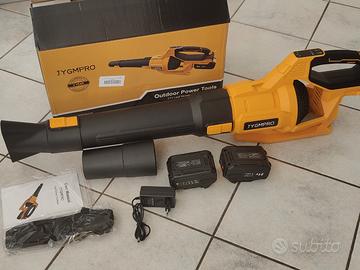 Soffiatore per Foglie a Batteria 21V + 2 Batterie 