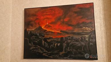 Dipinto su tela 81x61 cm "Eruzione vulcanica" 2008