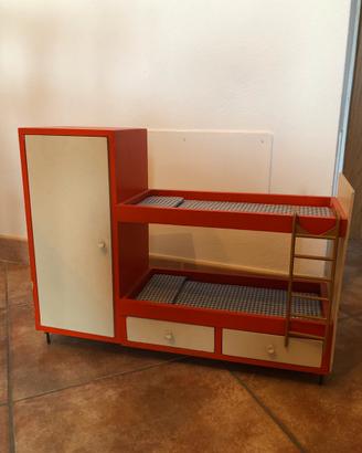 Letto a castello Zax anni 60 con accessori