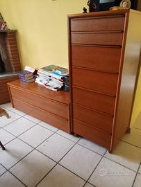 settimino+ cassettiera in noce