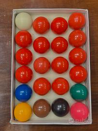 Set Bilie/ Palle da Snooker Vintage con Scatola
