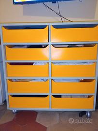 cassettiere con ruote