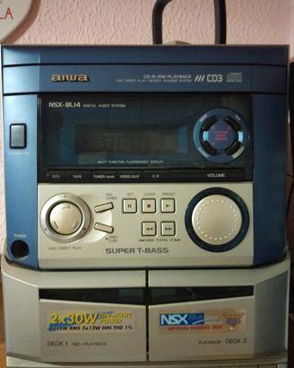 Stereo Aiwa NSX BL14 e 2 speaker