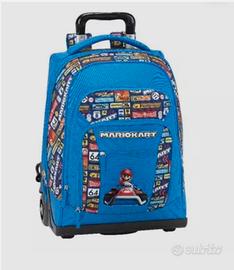 Super Mario kart Trolley Zaino Scuola / Viaggio 