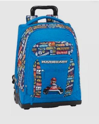 Super Mario kart Trolley Zaino Scuola / Viaggio 