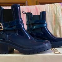 Stivali pioggia blu donna