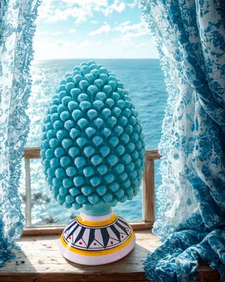 Pigna 50 cm  Ceramica pugliese simbolo di fortuna