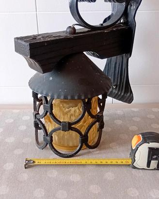 Lampada Lanterna Baita ferro battuto