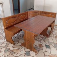 tavolo più panca angolare