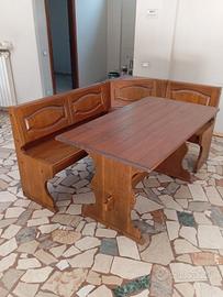 tavolo più panca angolare