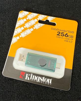 Kingston DataTraveler Duo 256GB USB-C + USB-A USB