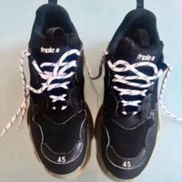 Snekers uomo n.45 col.nero /rosso