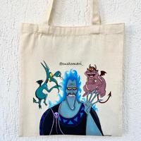 Borsa di tela Tote Bag Ade Pena Panico dipinta