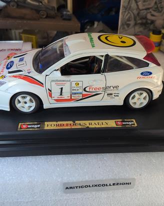 Ford Focus Rally Bburago 1:24. #1 Ford racing 