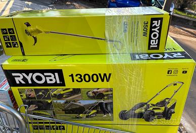 KIT GIARDINAGGIO RYOBI Rasaerba 1300W Tagliabordi