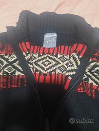 cardigan con cerniera desigual