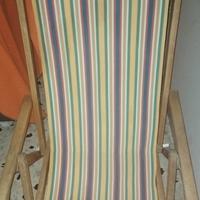 Sedia sdraio in legno di faggio 